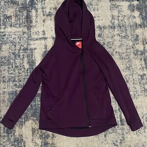 Nike Purple Asymmetrical Zip Hoodie